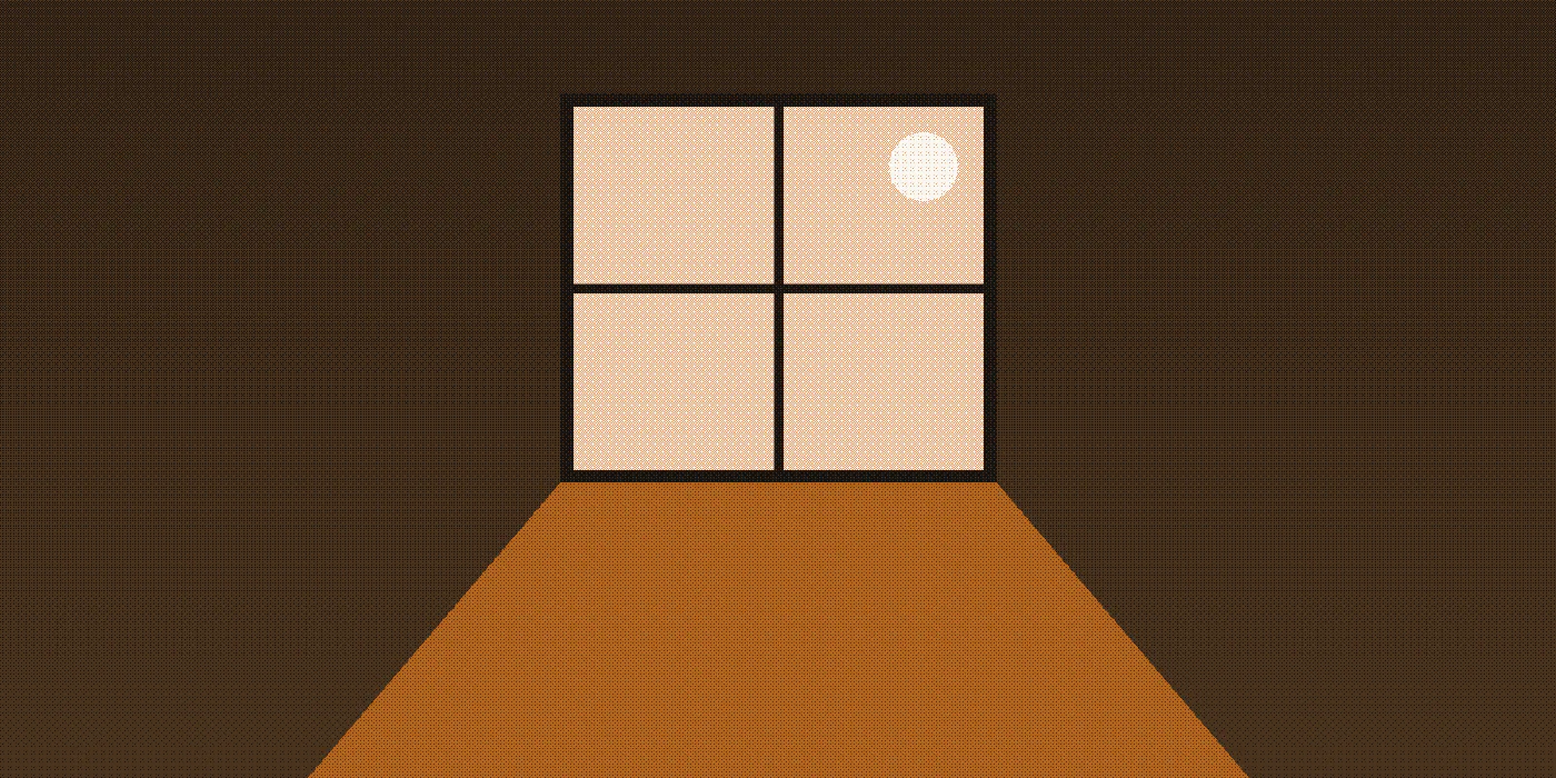 Moonlight through a window